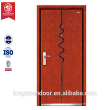 Conception de porte en acier de bois, porte en acier de sécurité, conception de porte principale en acier